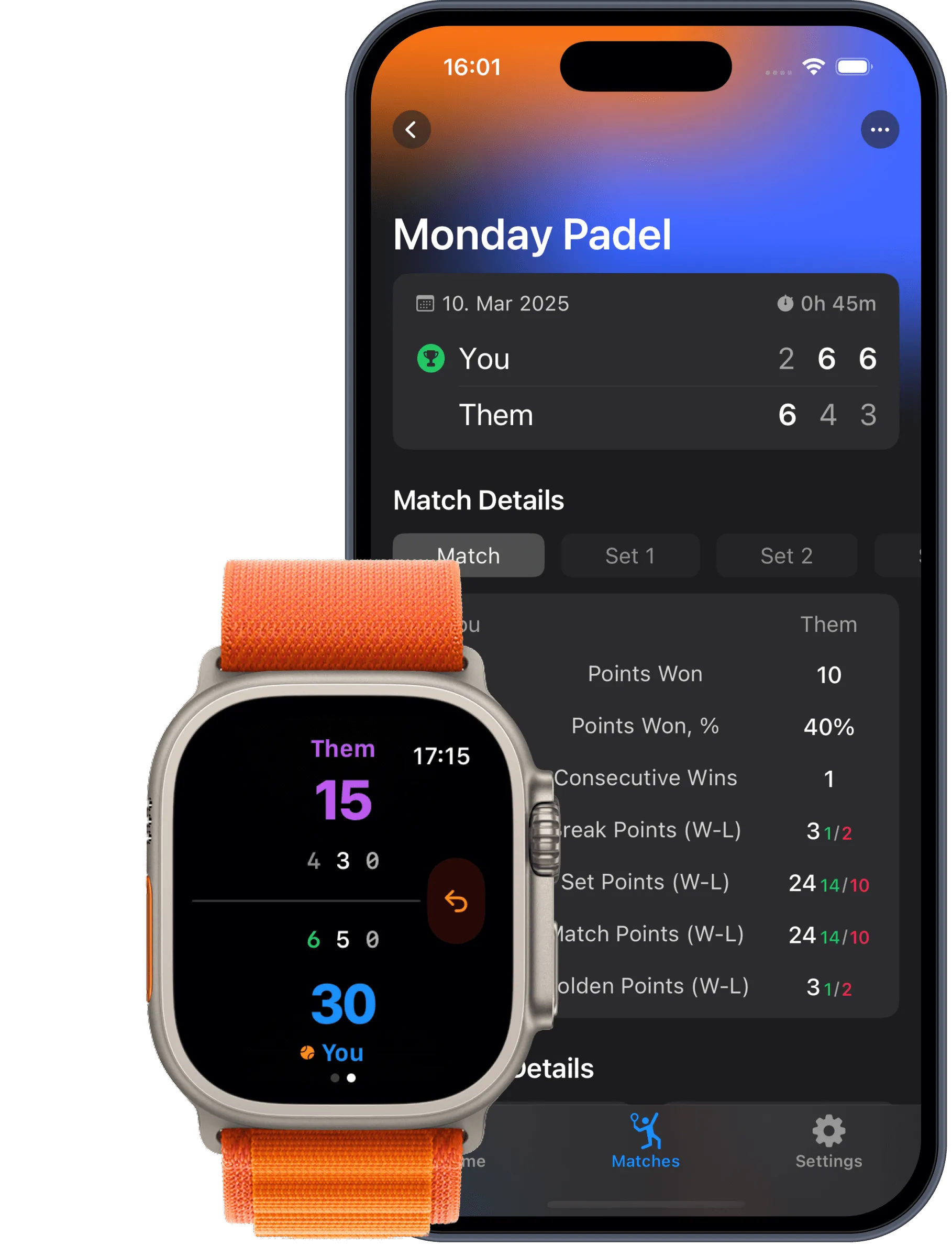 PadelMax Application screenshot