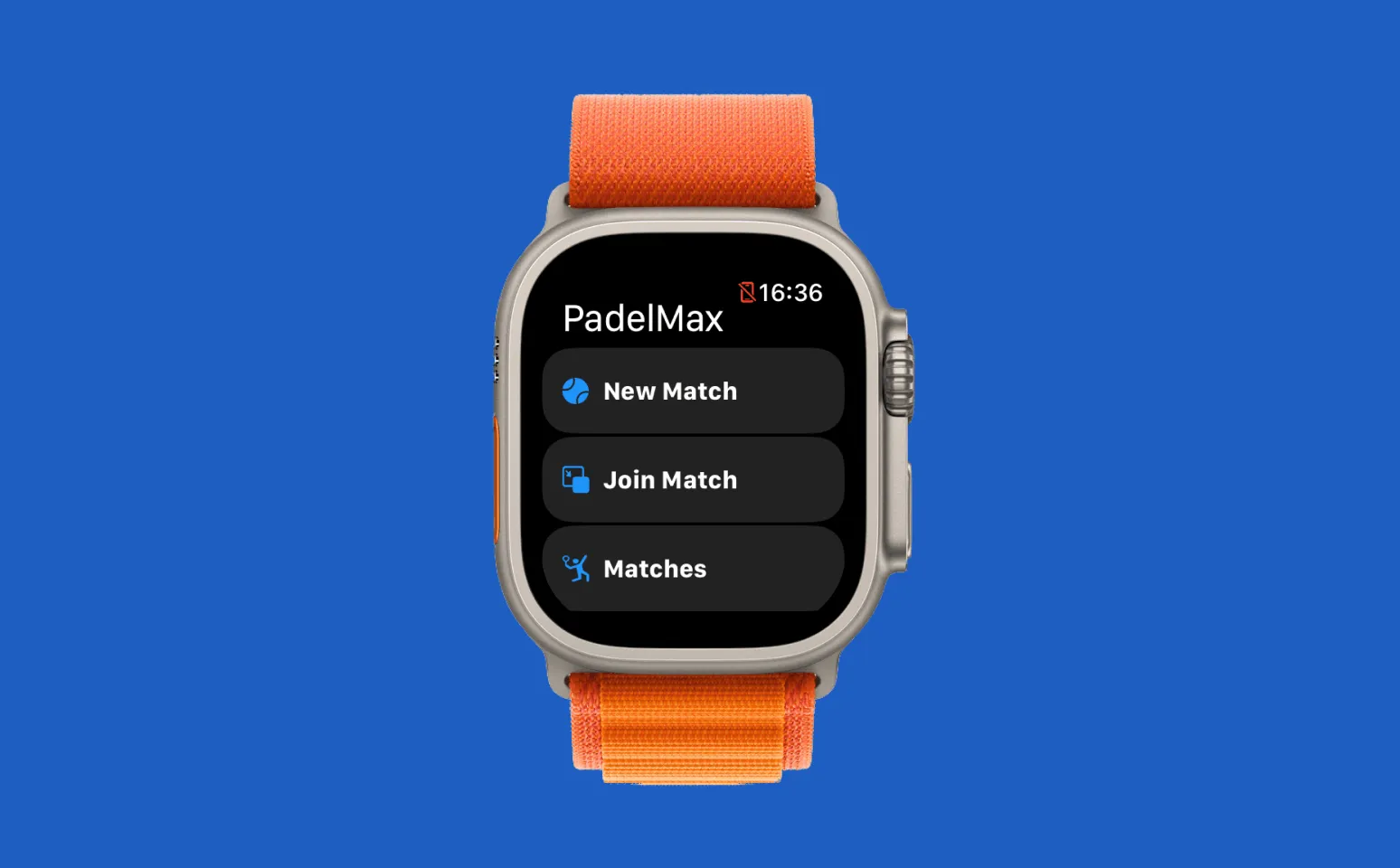 Starting a new match with PadelMax